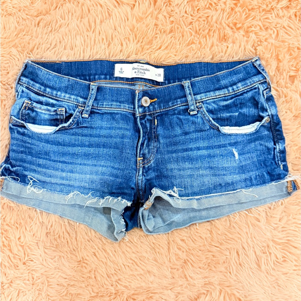 Abercrombie & Fitch Women's Blue Jean Shorts